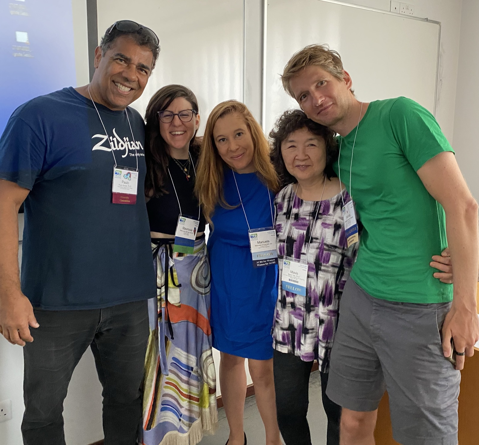 Dr. Mavis Tsai with ACL community members at an in-person event